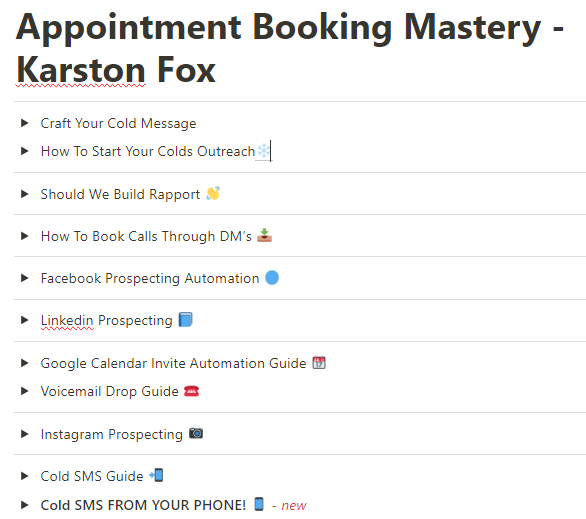 Karston Fox – Appointment Booking Mastery Download