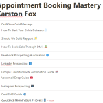 Karston Fox – Appointment Booking Mastery Download
